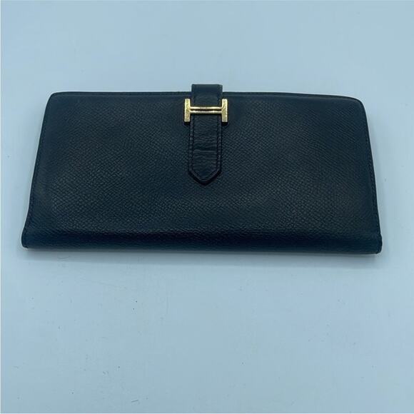 Black - Leather - All Hermès Wallets | Hermès USA Hermes Elegant Black Leather Wallet